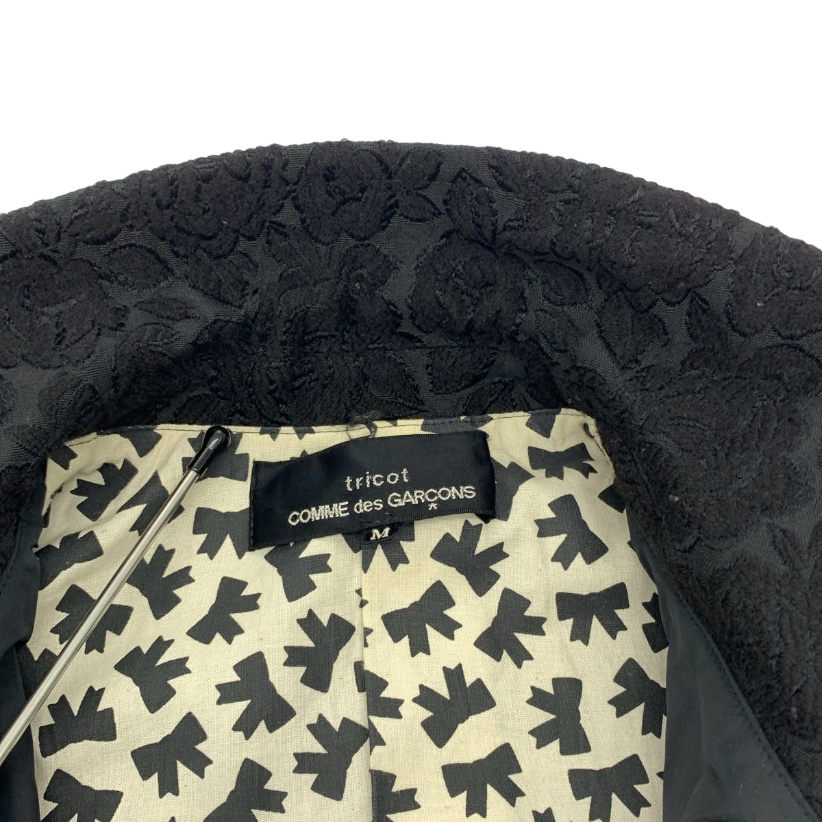 tricot COMME des GARCONS / トリココムデギャルソン | 2007SS | シルク混 ジャガード ラウンドカラー ジャケット | M | レディース