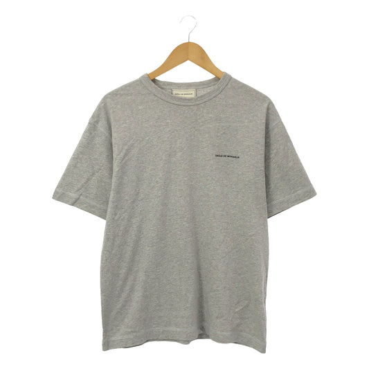 DROLE DE MONSIEUR | One-point logo oversized T-shirt | S | Gray | Men's