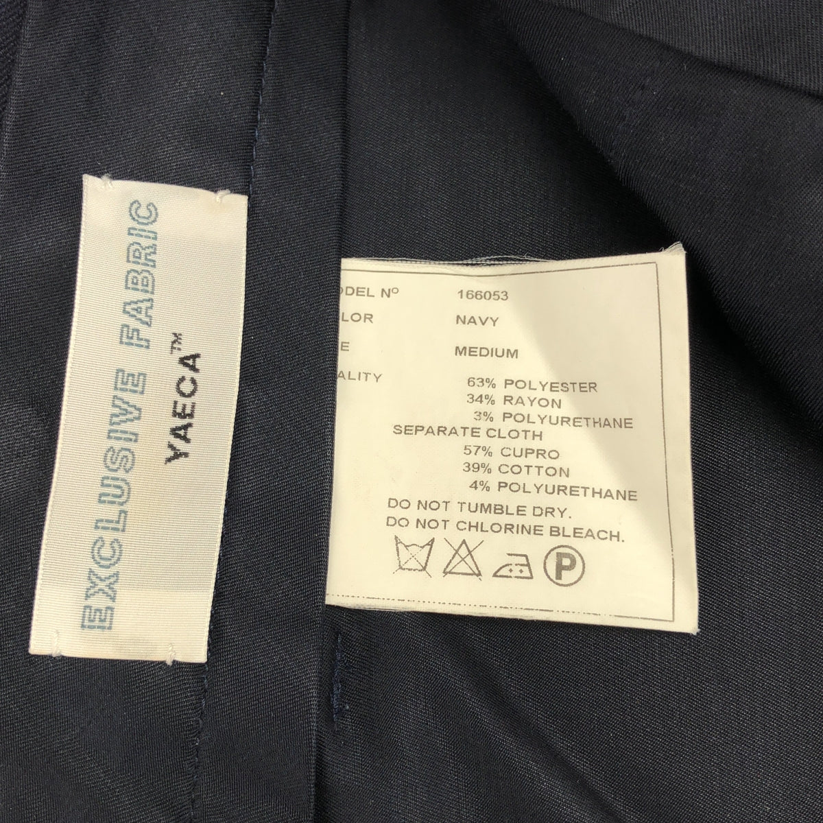YAECA / 야에카 | 2WAY PANTS TAPERED 스트레치 크롭 테이퍼 팬츠 | M | 네이비 | 여성
