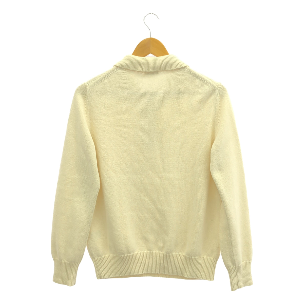 史蒂文艾倫 / 史蒂文艾倫 |棉羊絨高針距 POLO 衫 | F |象牙 |女性的