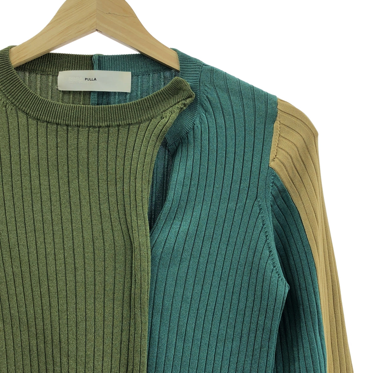 TOGA / トーガ | Wide Rib Knit Pullover ワイド リブニット プルオーバー | 36 | マルチカラー | レディース