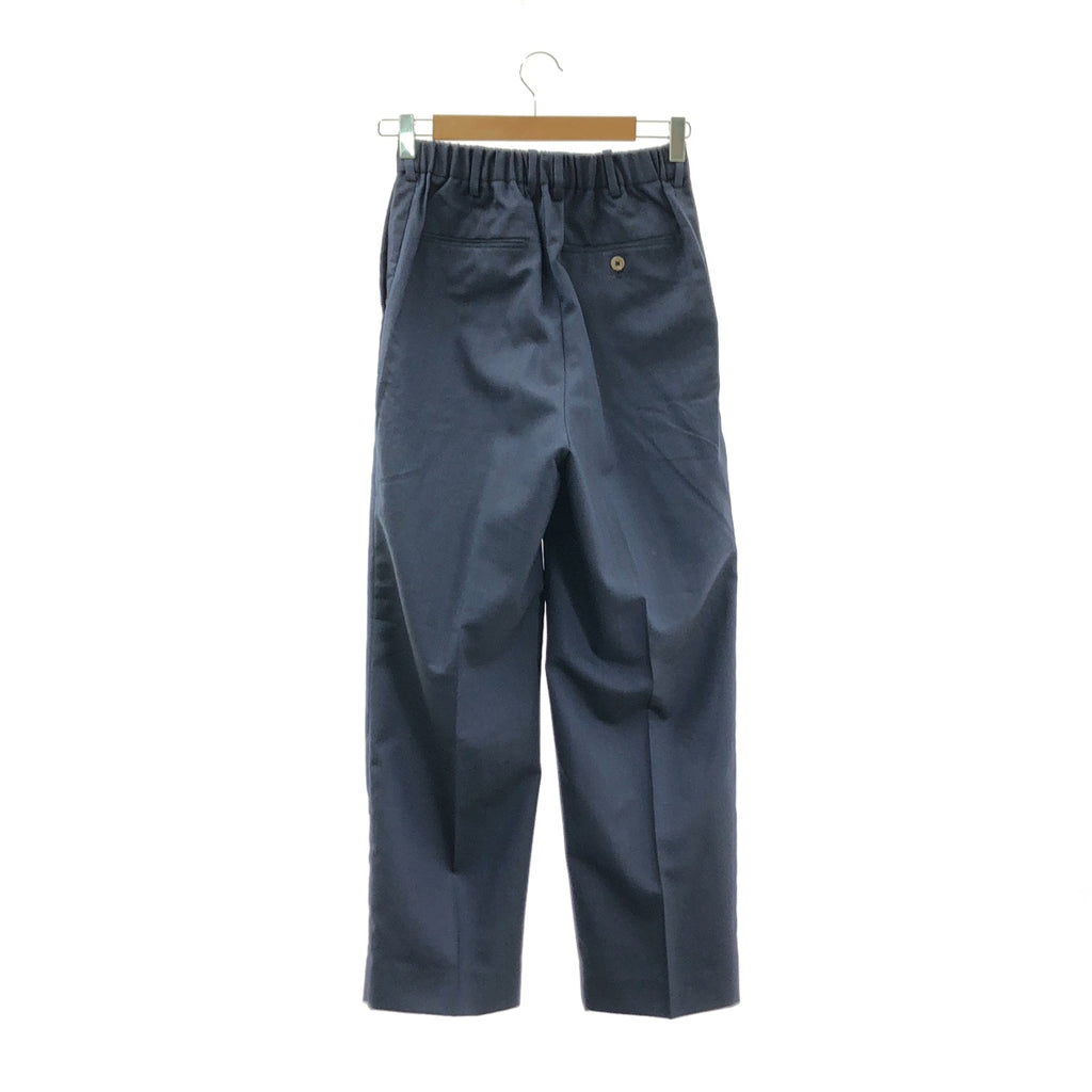 MARKAWARE / マーカウェア | CLASSIC FIT TROUSERS ORGANIC WOOL TROPICAL / タック テーパード スラックス パンツ | 1 | メンズ