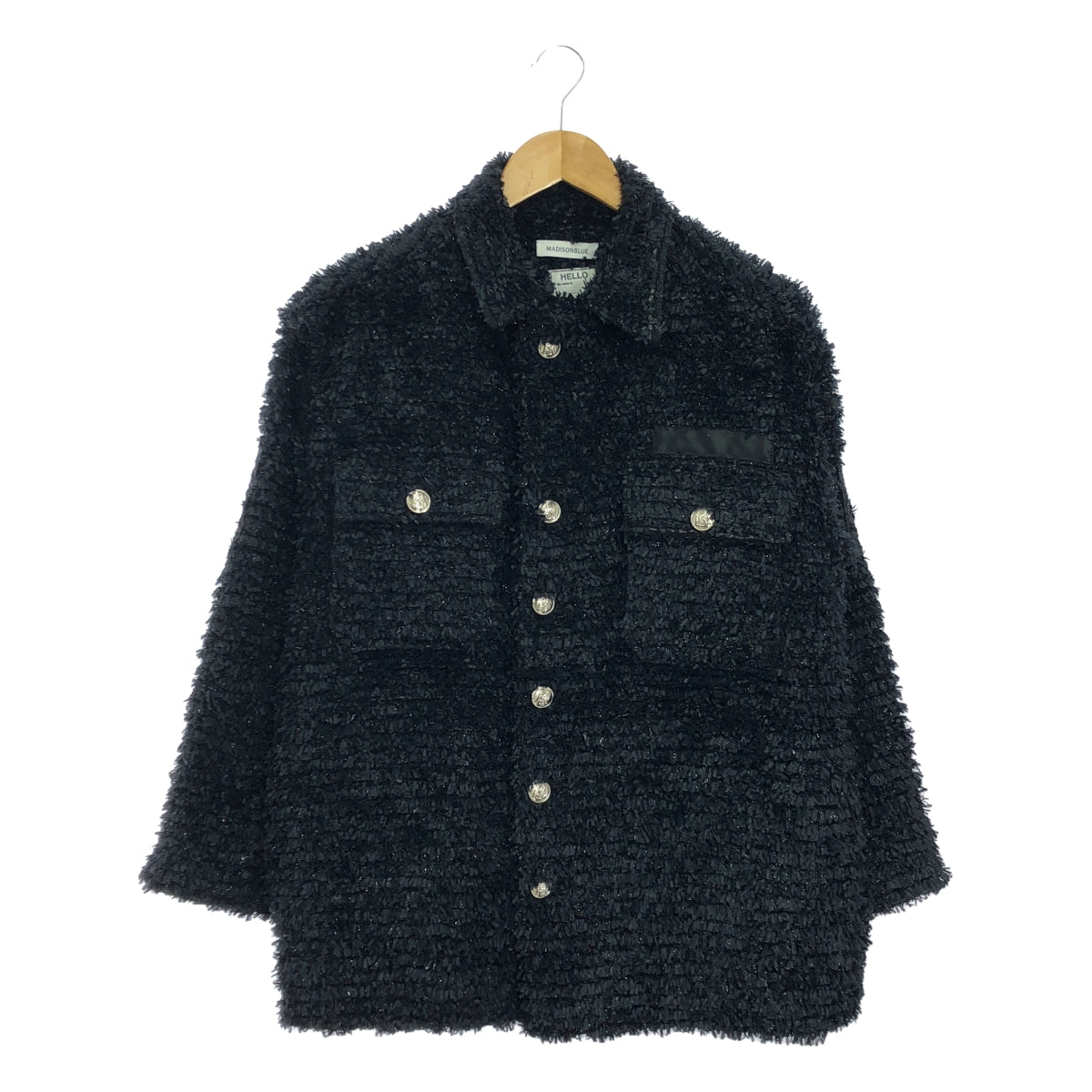 MADISON BLUE / Madison Blue | Glitter Tweed Military Jacket | 00(XS) |