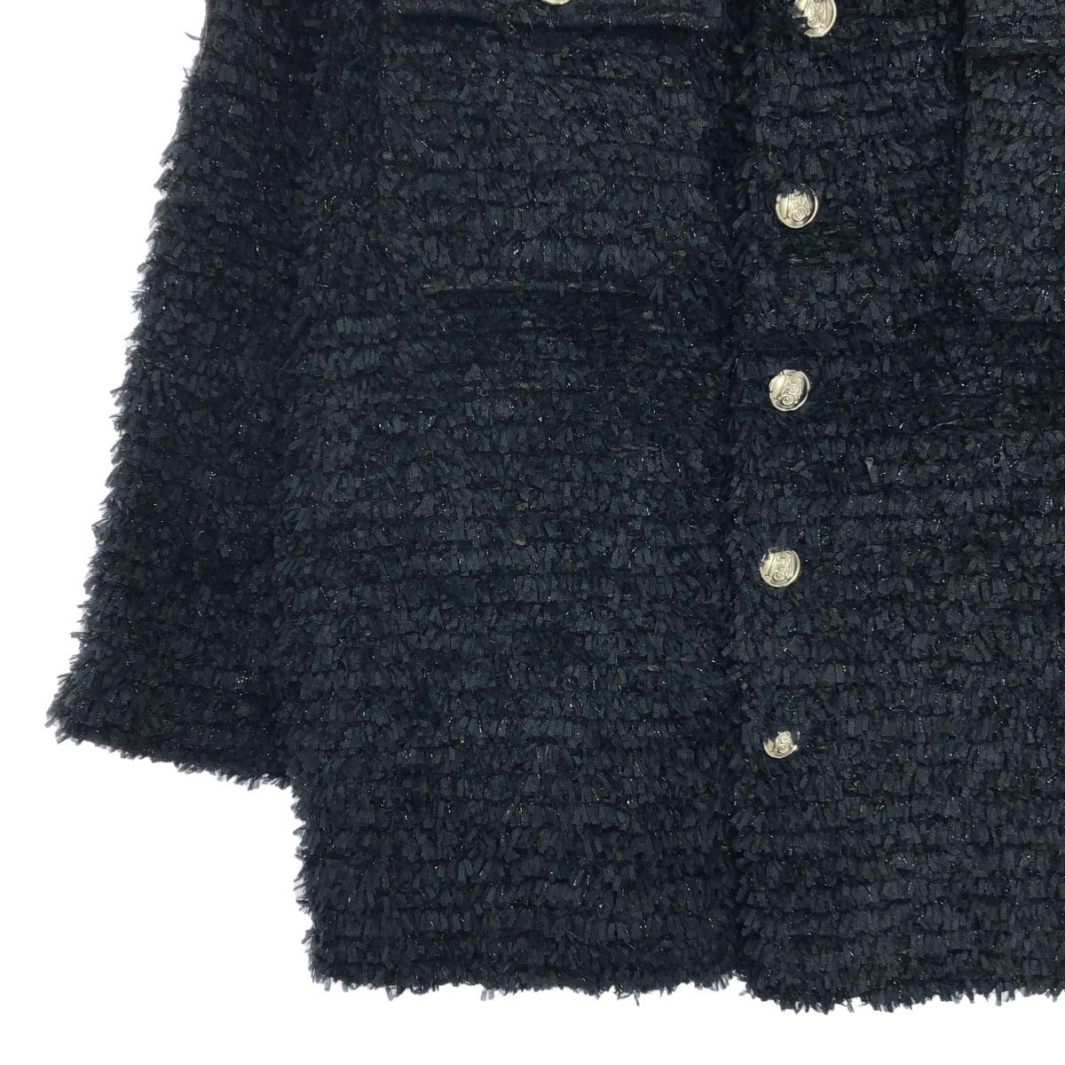 MADISON BLUE / Madison Blue | Glitter Tweed Military Jacket | 00(XS) |