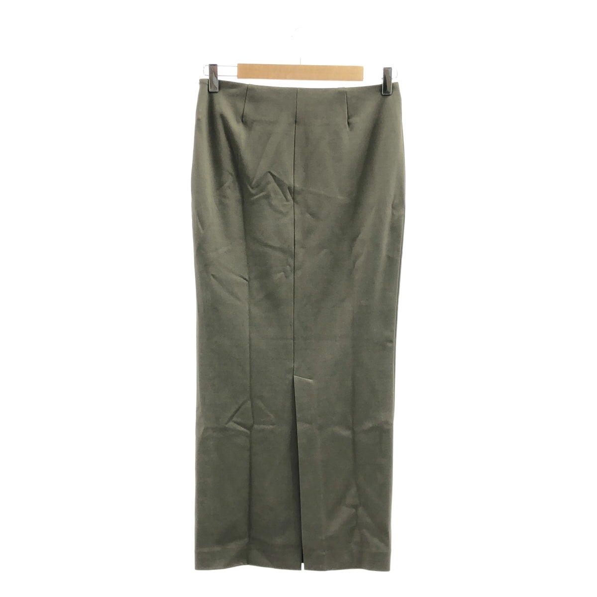 【美品】  L'Appartment DEUXIEME CLASSE / アパルトモンドゥーズィエムクラス | 2020SS | Lisiere / リジエール Punch Tight / ポンチタイト スリットスカート | 34 | カーキ | レディース