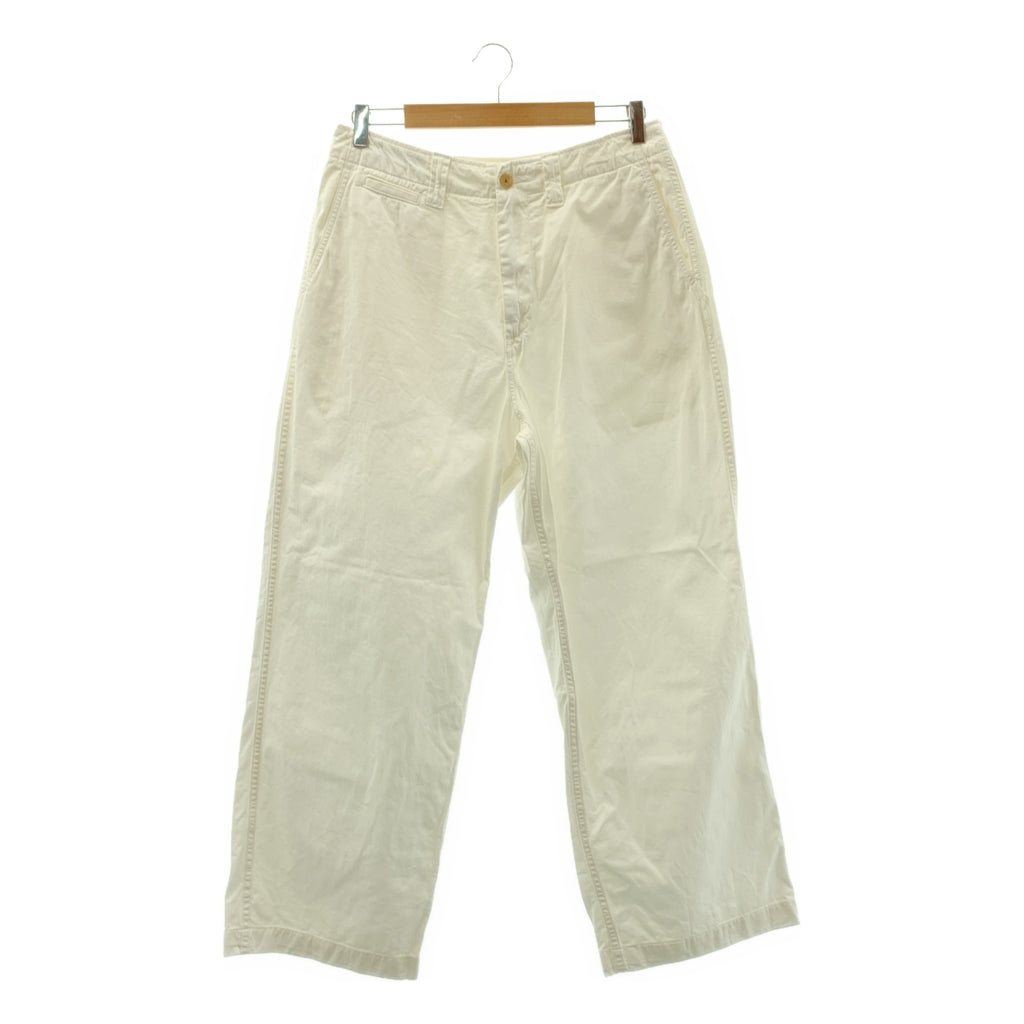 MAISON et VOYAGE / 메종 에보야지 | 2023AW | 코튼 트윌 와이드 스트레이트 치노 팬츠 | 48 | 남성