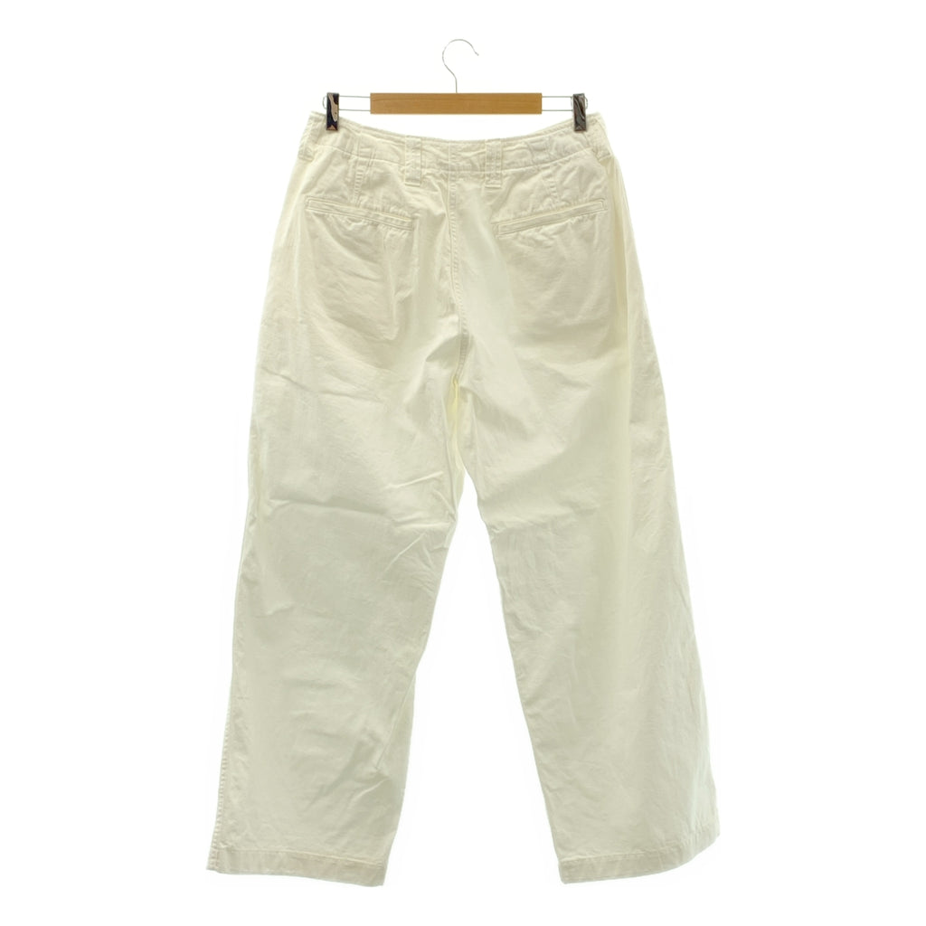 MAISON et VOYAGE / 메종 에보야지 | 2023AW | 코튼 트윌 와이드 스트레이트 치노 팬츠 | 48 | 남성