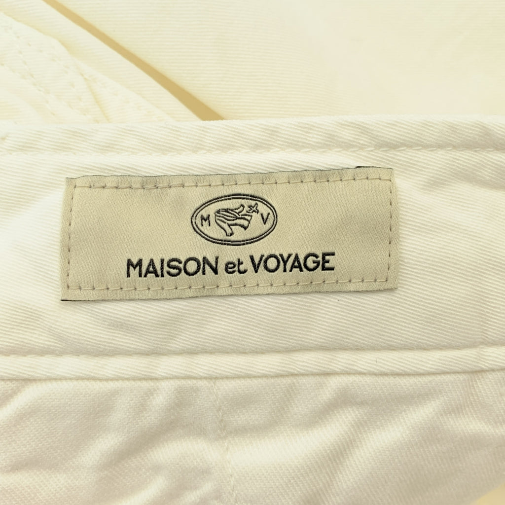 MAISON et VOYAGE / 메종 에보야지 | 2023AW | 코튼 트윌 와이드 스트레이트 치노 팬츠 | 48 | 남성