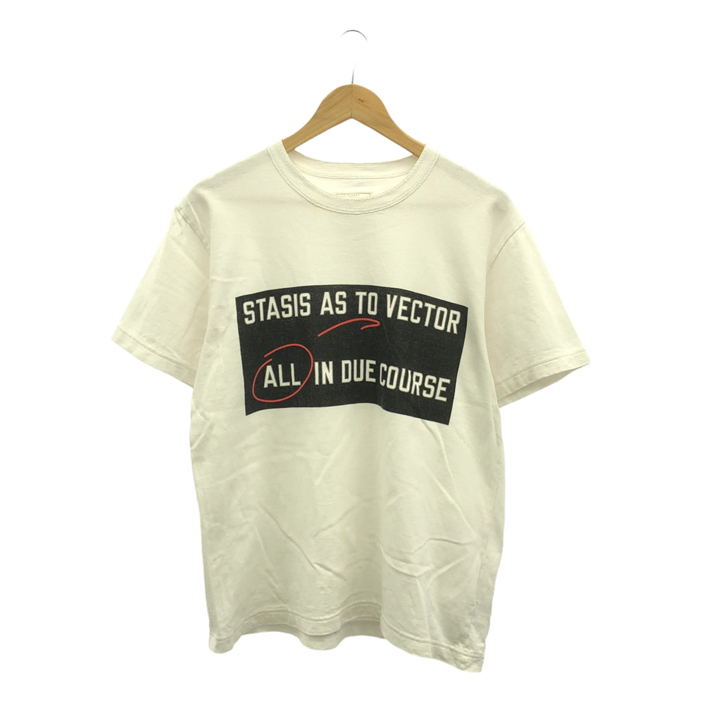 sacai / Sacai | Lawrence Weiner Tee / Stasis as to Vector / Lawrence Weiner 印花 T 卹 剪裁與縫紉 | 2 | 白色 | 男款