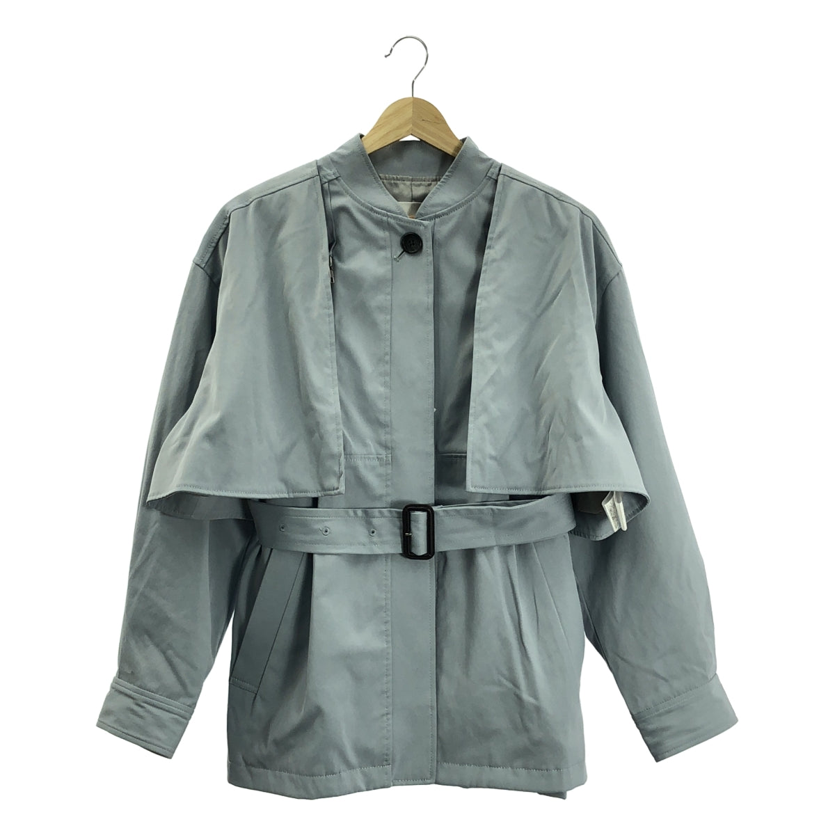 【美品】  CLANE / クラネ | 3WAY ARRANGE JACKET / ベルテッド スリーウェイ アレンジ ジャケット / 総裏地 | 1 | ブルー | レディース