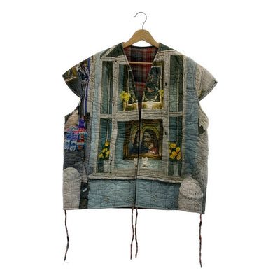 BLESS / ブレス | 2021SS | n°69 Lining vest プリント キルティング ベスト |