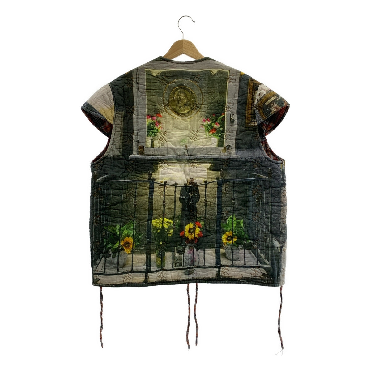 BLESS / ブレス | 2021SS | n°69 Lining vest プリント キルティング ベスト |