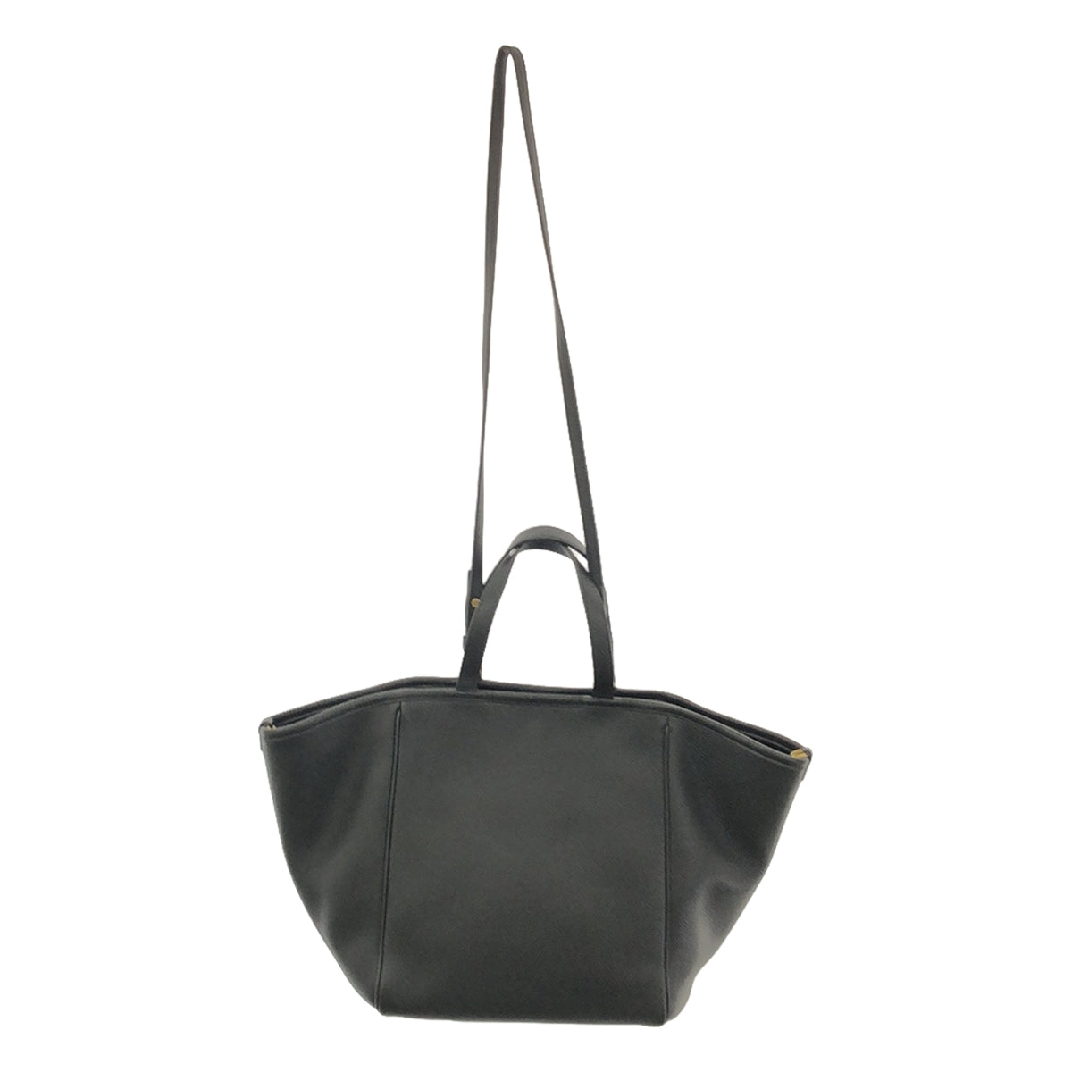 【美品】  CELINE / セリーヌ | 2Way SMALL FOLDED CABAS スモール フォールド カバ ショルダー トートバッグ | ブラック | レディース