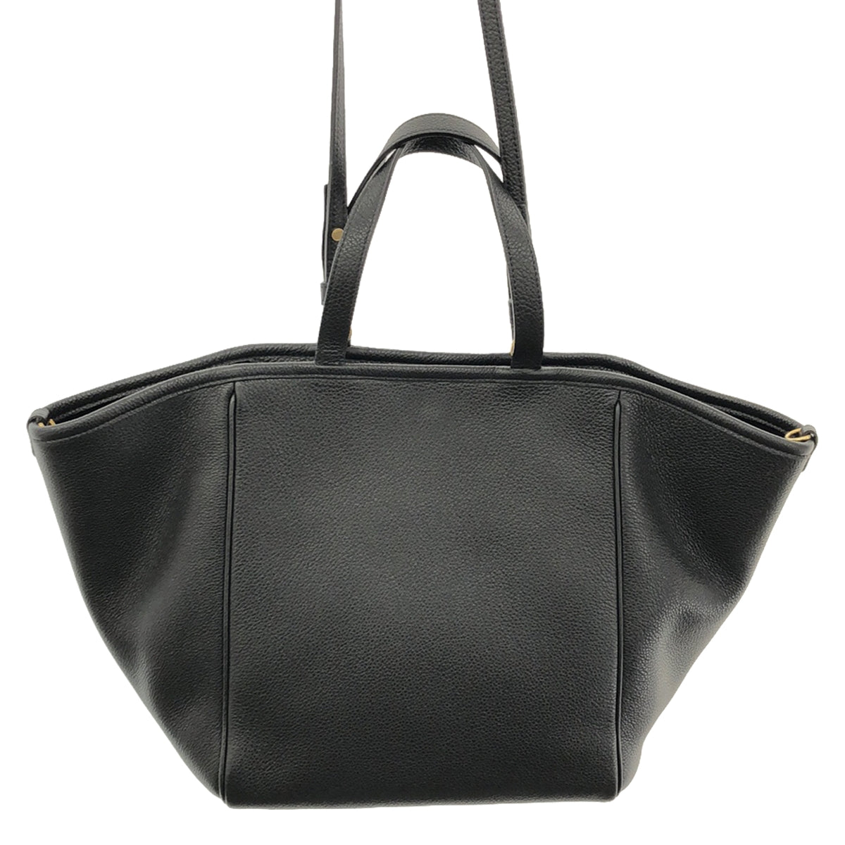 【美品】  CELINE / セリーヌ | 2Way SMALL FOLDED CABAS スモール フォールド カバ ショルダー トートバッグ | ブラック | レディース