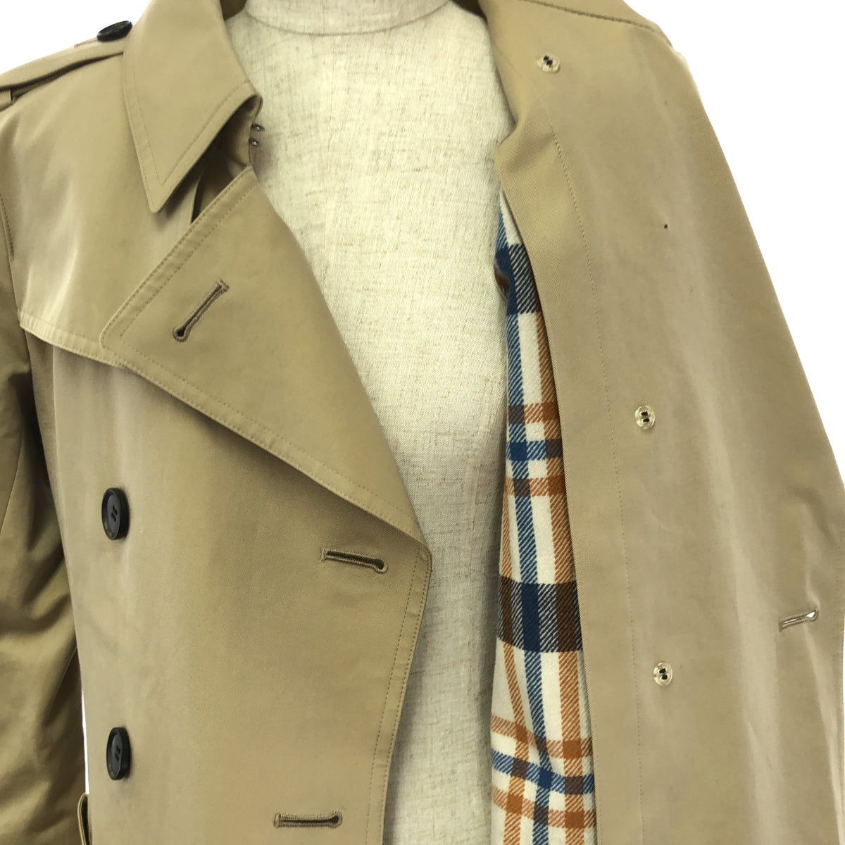 [Good Condition] SANYO | Standard Double Trench 100 Year Coat | 38 | Beige | Women's