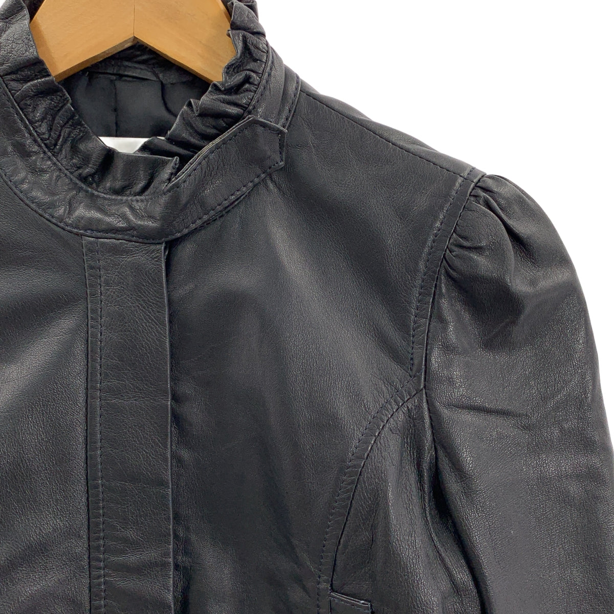 RED VALENTINO | 單排扣小羊皮外套 / 全襯裡 |