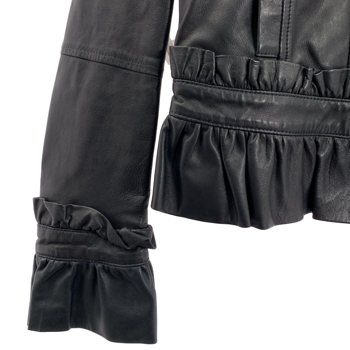 RED VALENTINO | 單排扣小羊皮外套 / 全襯裡 |