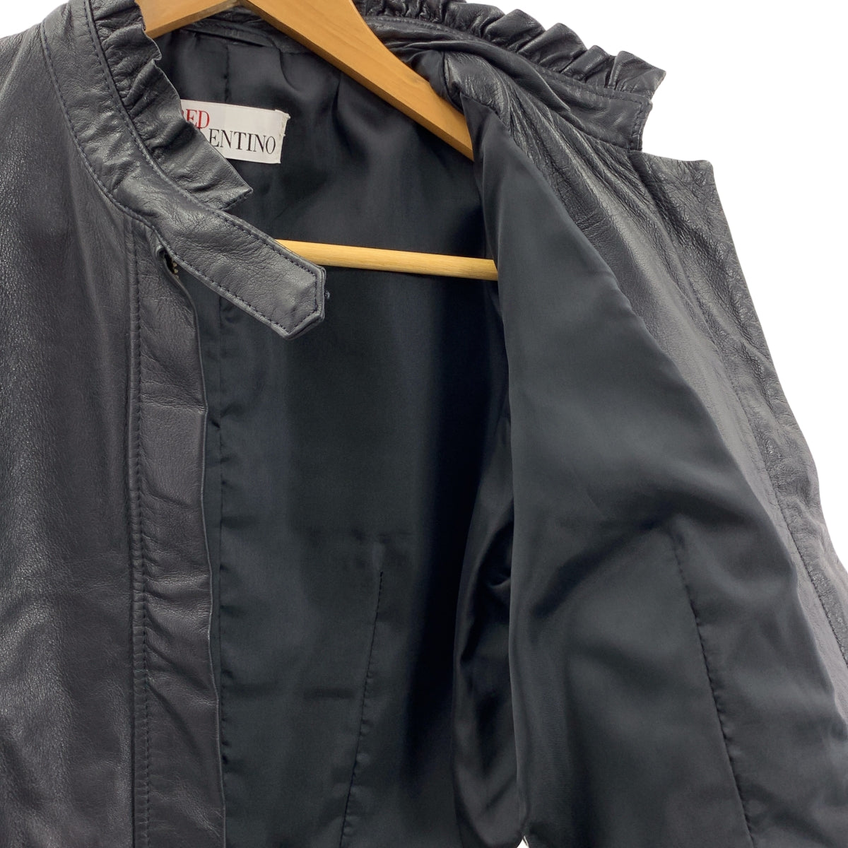 RED VALENTINO | 單排扣小羊皮外套 / 全襯裡 |