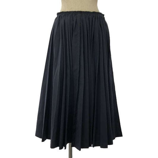 COMME des GARCONS | 2009AW | Inside-out pleated voluminous over long skirt | S | Navy | Women's