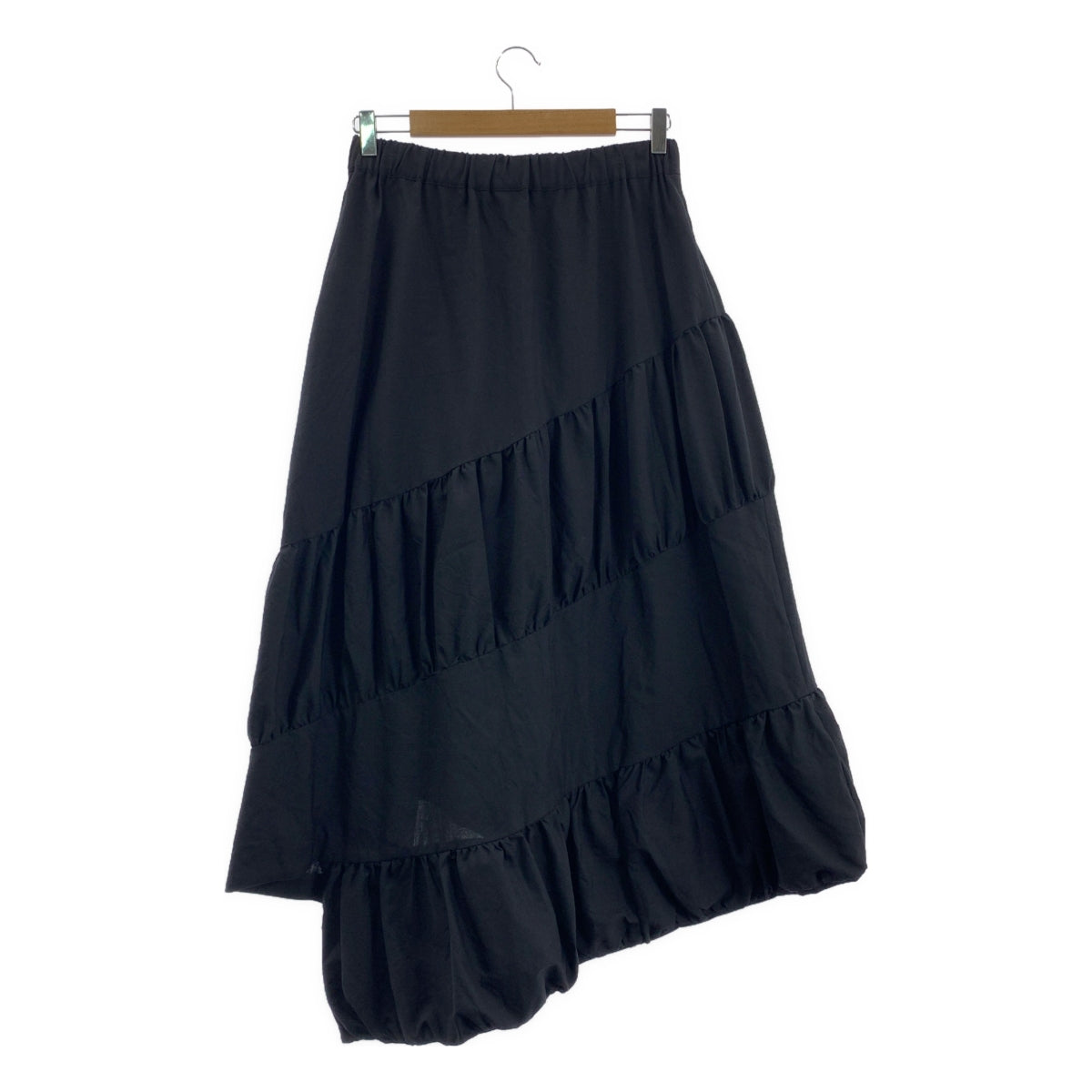 noir kei ninomiya / 느와르 케이니노미야 | 2023AW | 비대칭 롱 스커트 | M | 블랙 | 여성