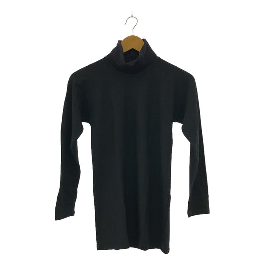 RAINMAKER | KIMONO SLEEVE TURTLE NECK SHIRTS Wool switching turt neck knit cut and sew | 46 | Black | Men's