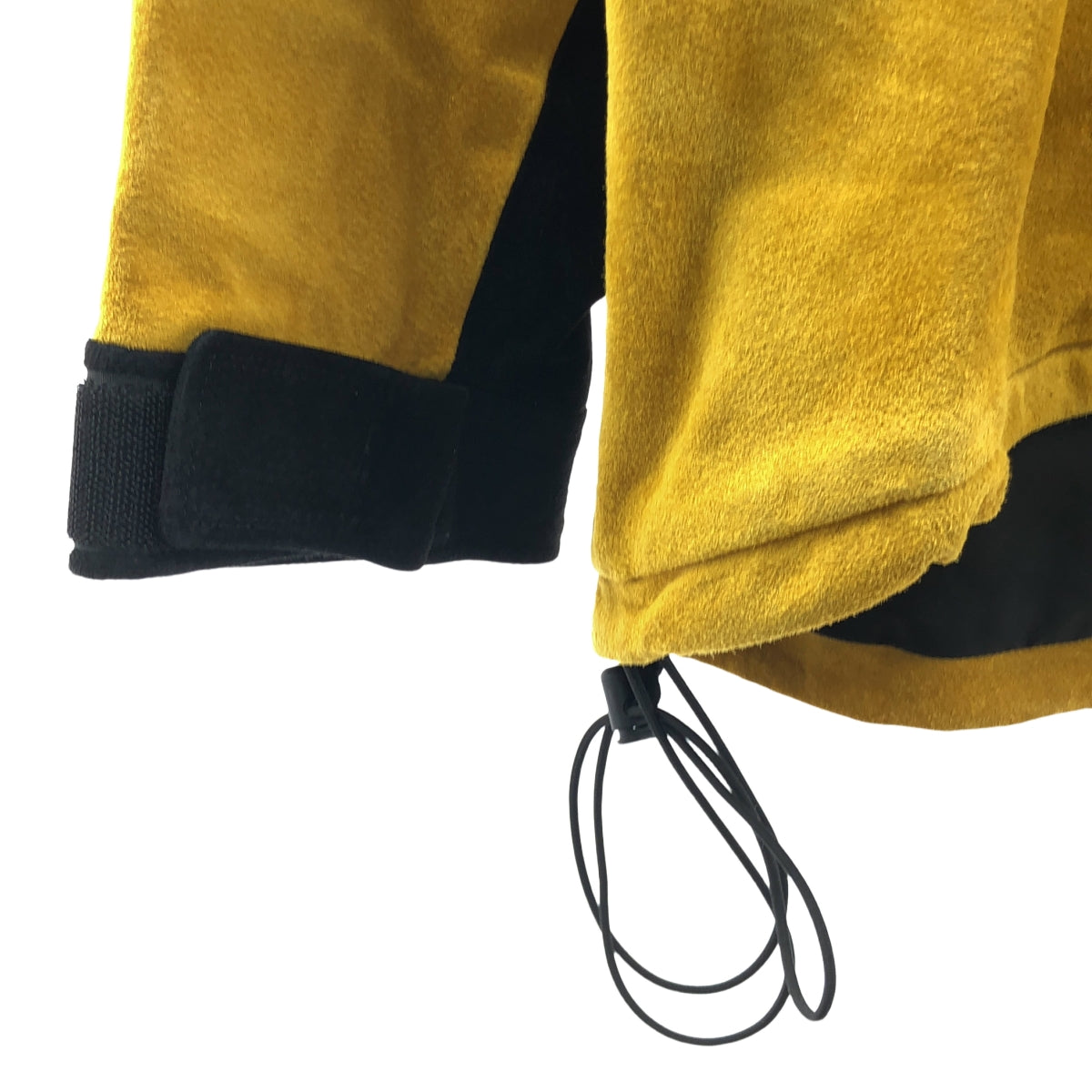 SEVEN BY SEVEN / 세븐 바이 세븐 | 2022AW | Leather mountain parka 스웨이드 가죽 마운틴 파커 | M | 옐로우 / 블랙 | 남성