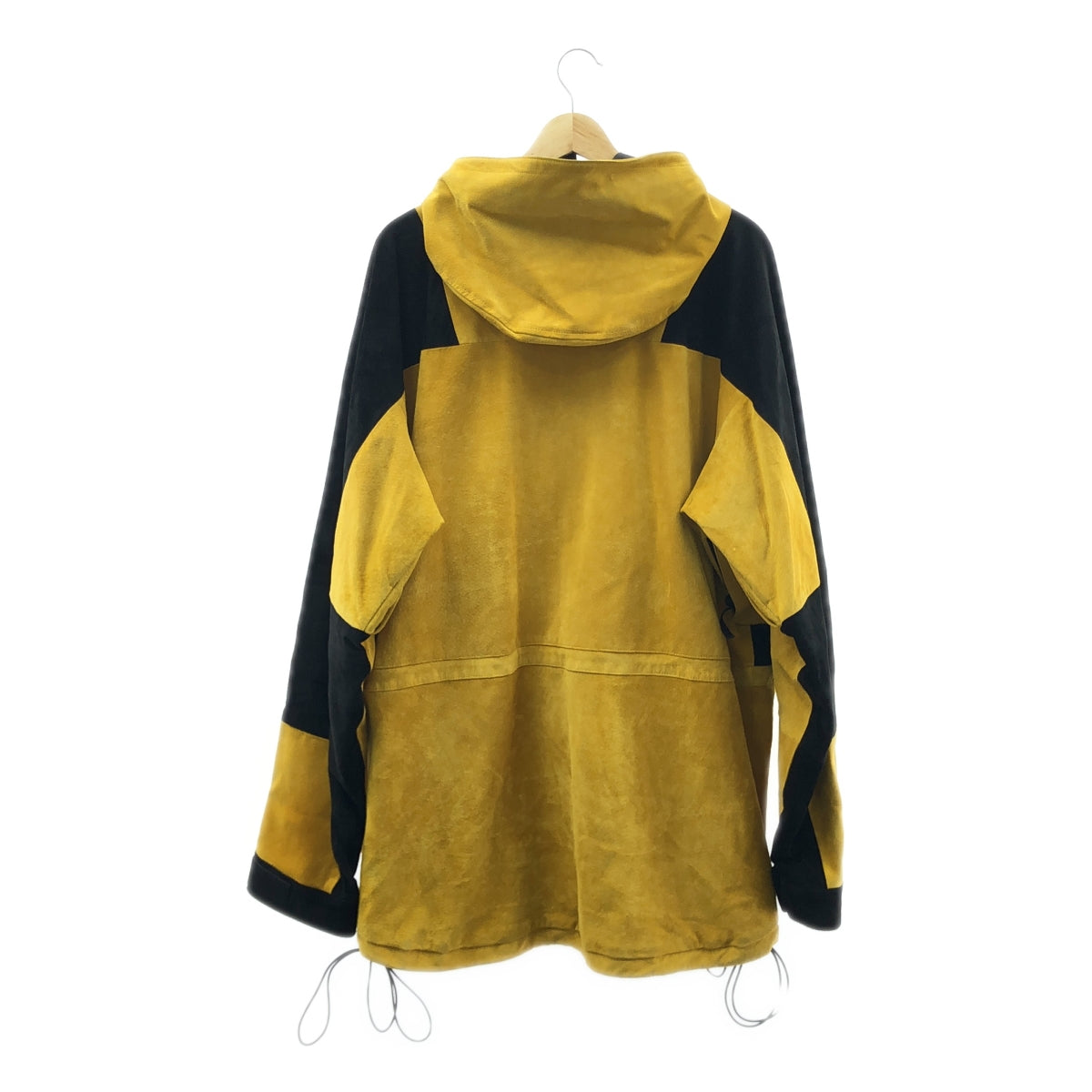 SEVEN BY SEVEN / セブン バイ セブン | 2022AW | Leather mountain parka スエードレザー マウンテンパーカー | M | イエロー / ブラック | メンズ