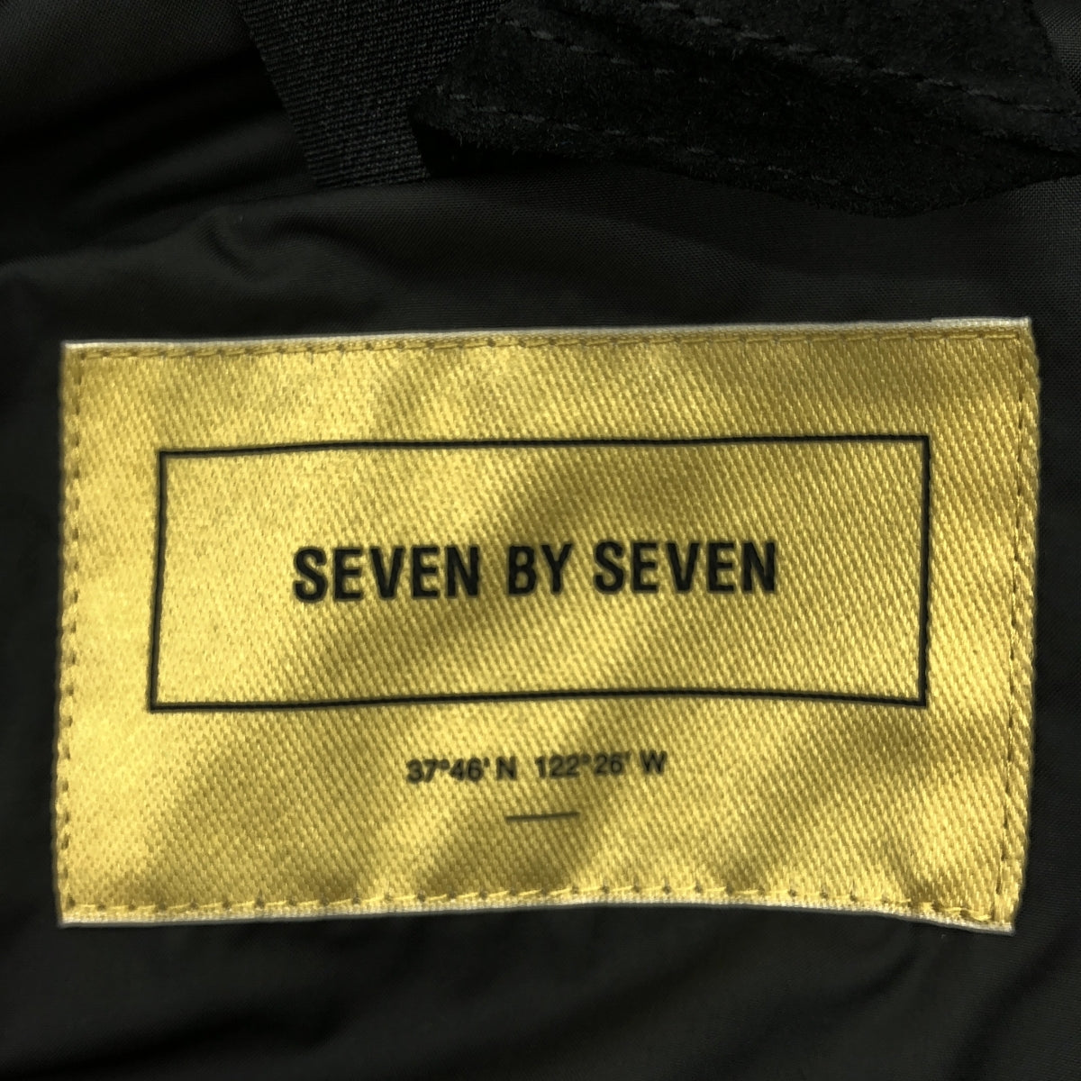 SEVEN BY SEVEN / セブン バイ セブン | 2022AW | Leather mountain parka スエードレザー マウンテンパーカー | M | イエロー / ブラック | メンズ