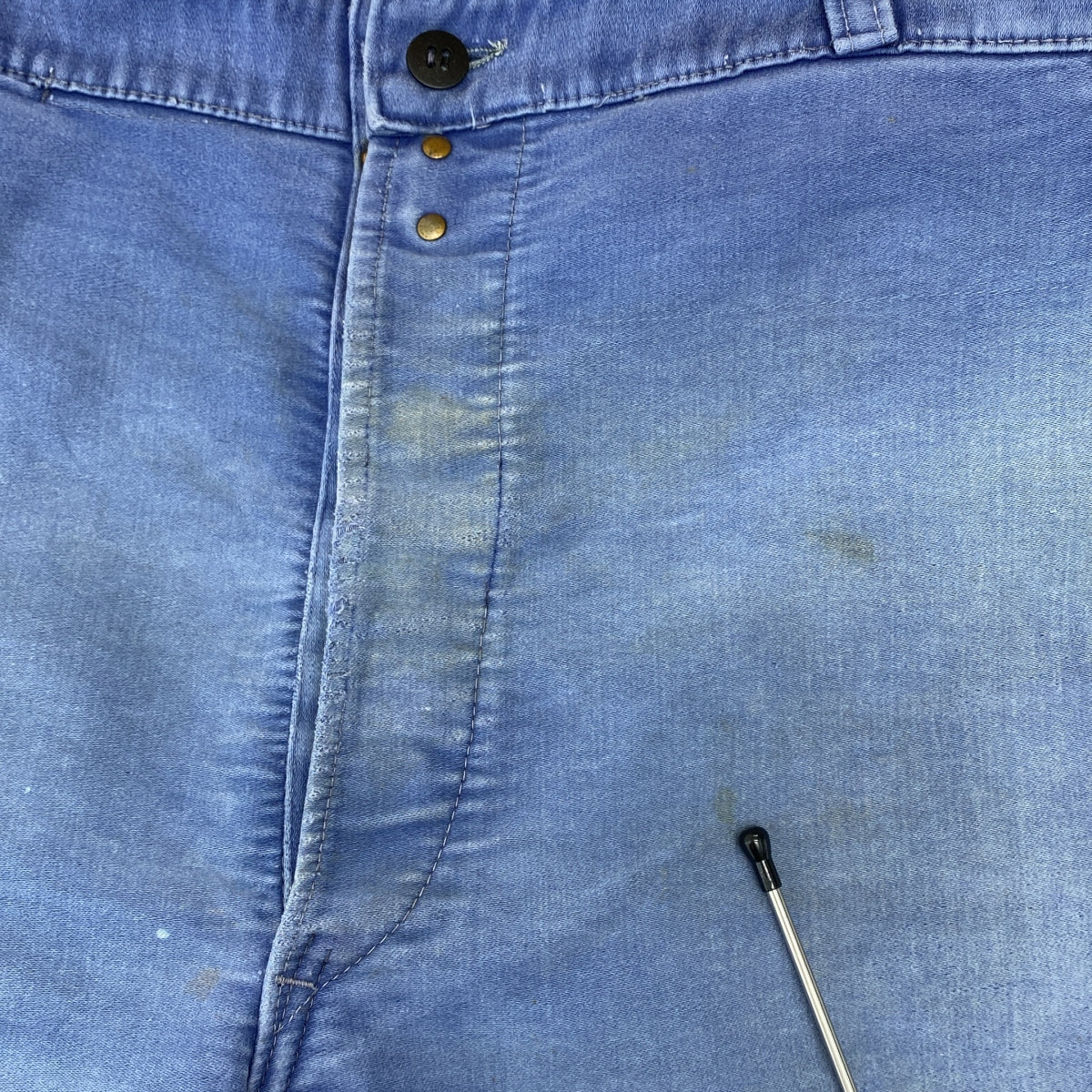 EURO VINTAGE / ユーロヴィンテージ | 1940s ヴィンテージ モールスキン ワークパンツ | ブルー | メンズ