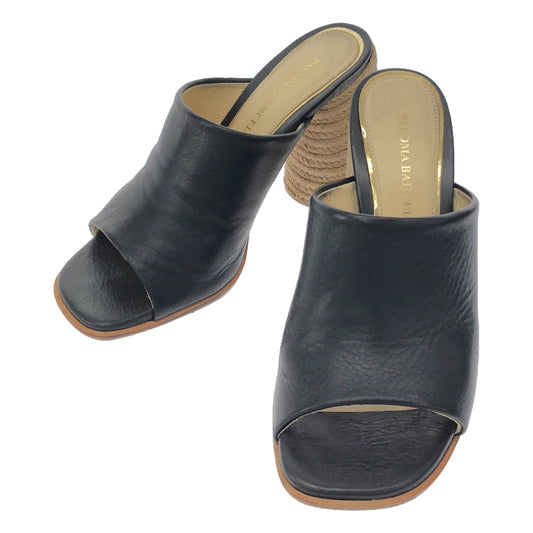 PALOMA BARCELO / Paloma Barcelo | Leather round heel clog sandals | 37 | Women's