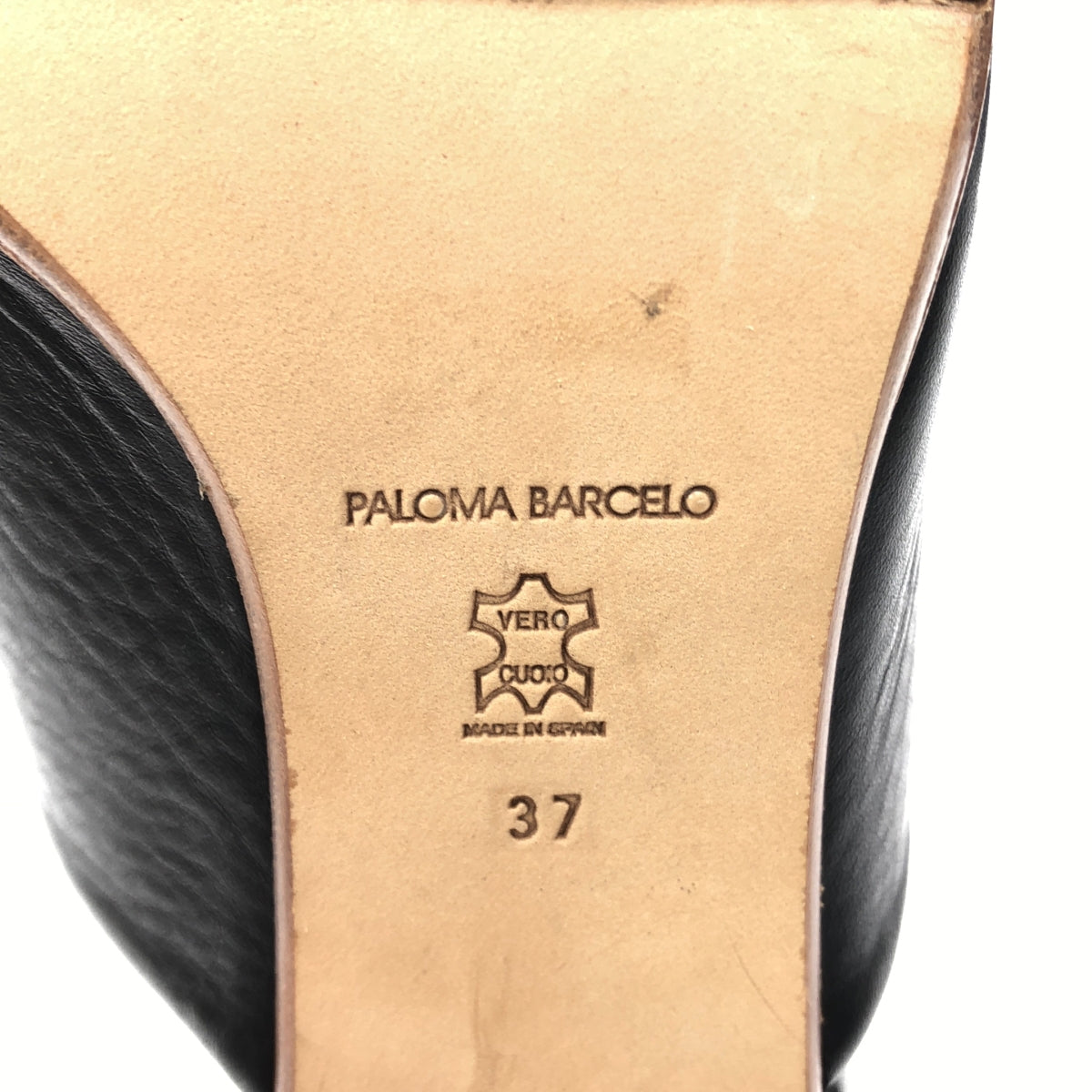 PALOMA BARCELO / Paloma Barcelo | Leather round heel clog sandals | 37 | Women's