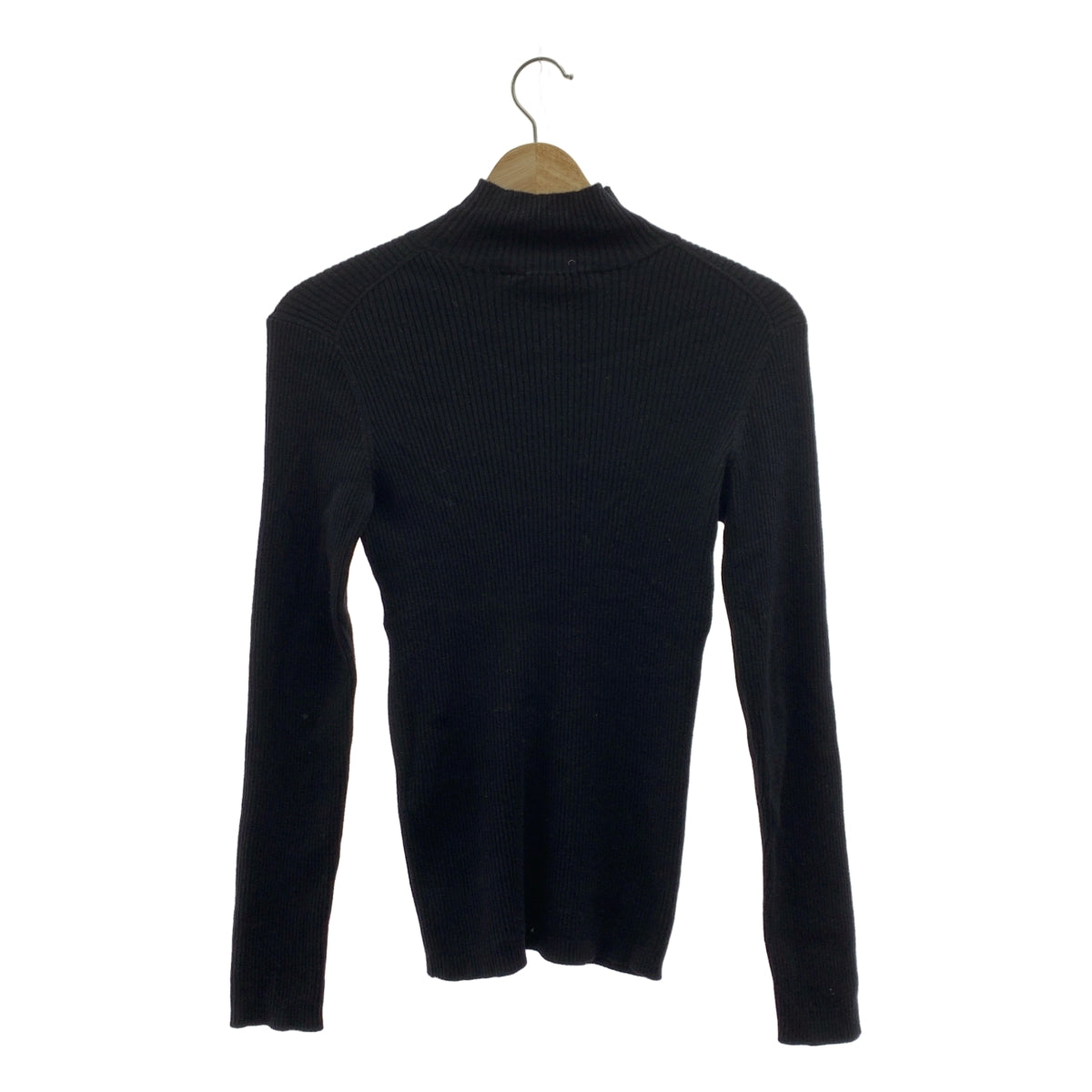 MAISON KITSUNE / メゾンキツネ | ワッペン リブ ハイネック ニット セーター | S | レディース