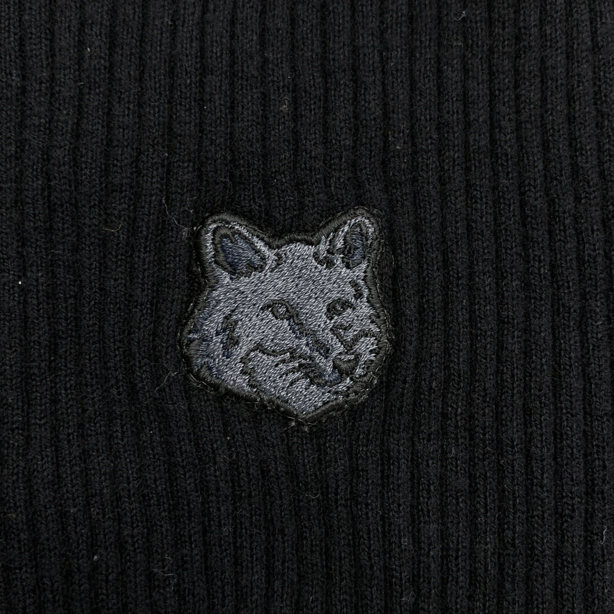 MAISON KITSUNE | 貼片羅紋高領針織毛衣 | S碼 | 女款