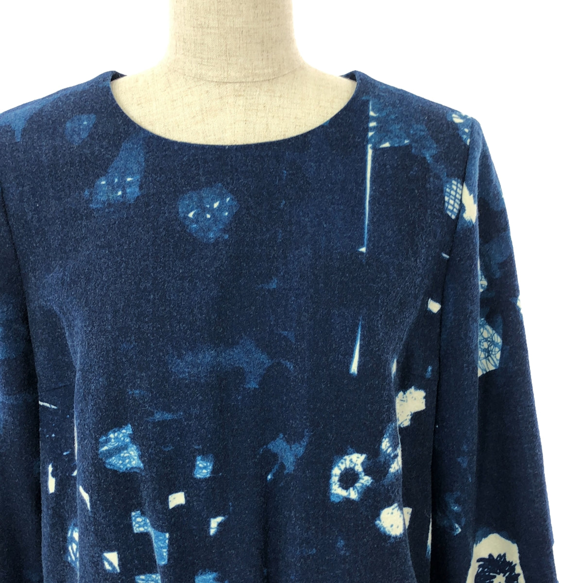 mina perhonen / mina perhonen | sound / sound all-over print long dress / lined | size 40 | blue | women's