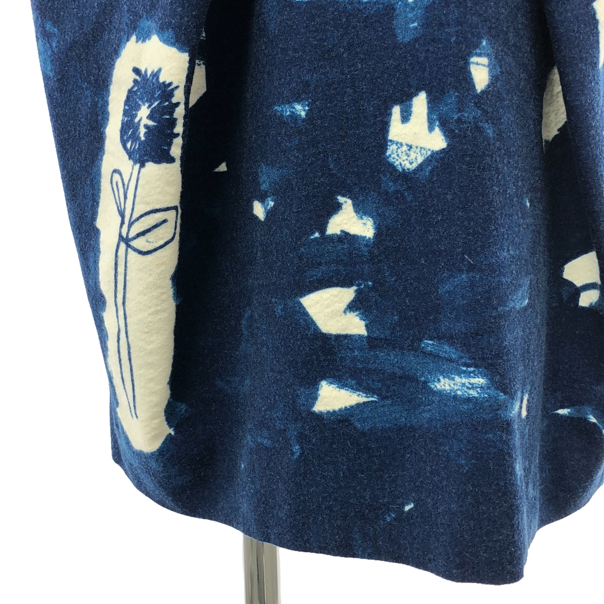 mina perhonen / mina perhonen | sound / sound all-over print long dress / lined | size 40 | blue | women's