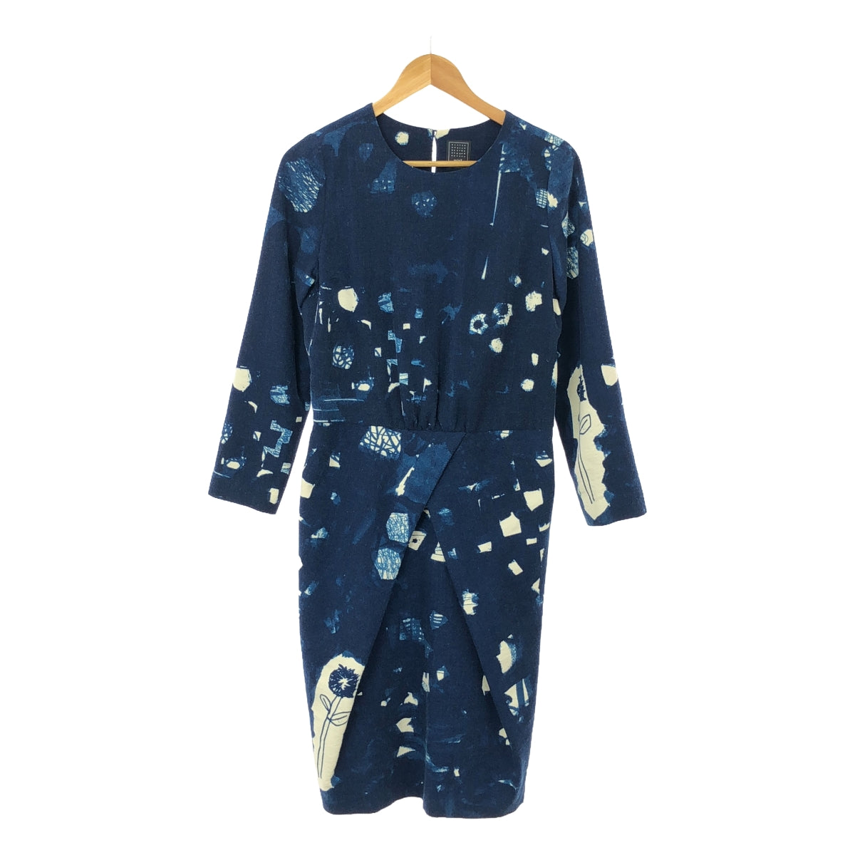 mina perhonen / mina perhonen | sound / sound all-over print long dress / lined | size 40 | blue | women's