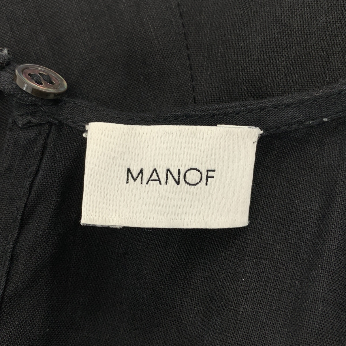 MANOF / 마노프 | 린넨 백 오픈 탑스 | M | 여성