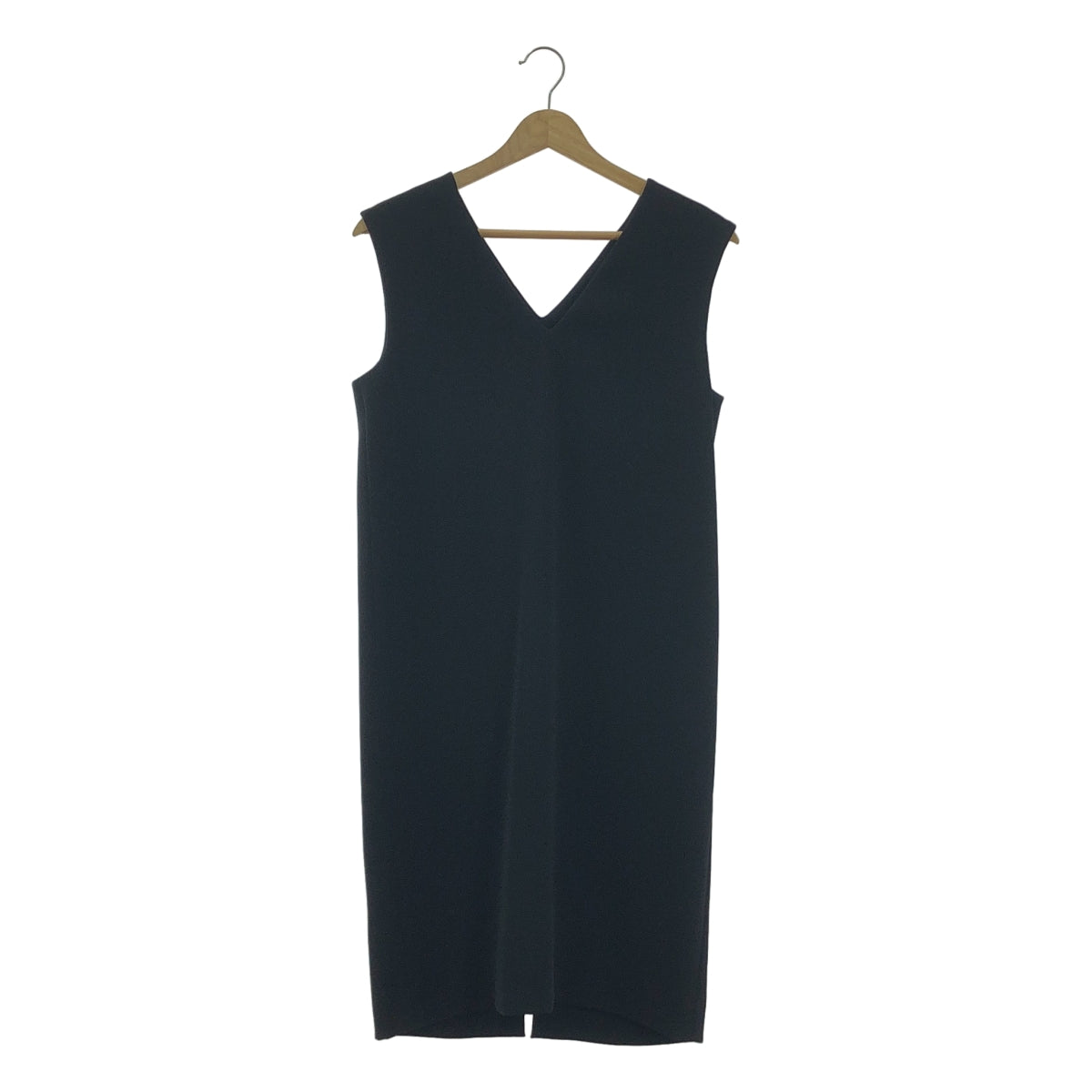 【美品】  YOKO CHAN / ヨーコチャン | バックパール ノースリーブ ワンピース | 38 | ブラック | レディース