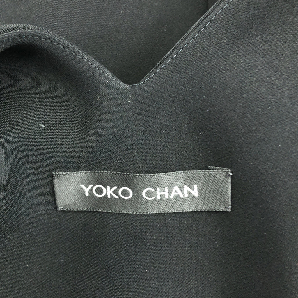 【美品】  YOKO CHAN / ヨーコチャン | バックパール ノースリーブ ワンピース | 38 | ブラック | レディース