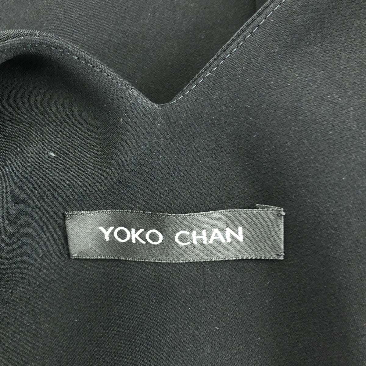 【美品】  YOKO CHAN / ヨーコチャン | バックパール ノースリーブ ワンピース | 38 | ブラック | レディース
