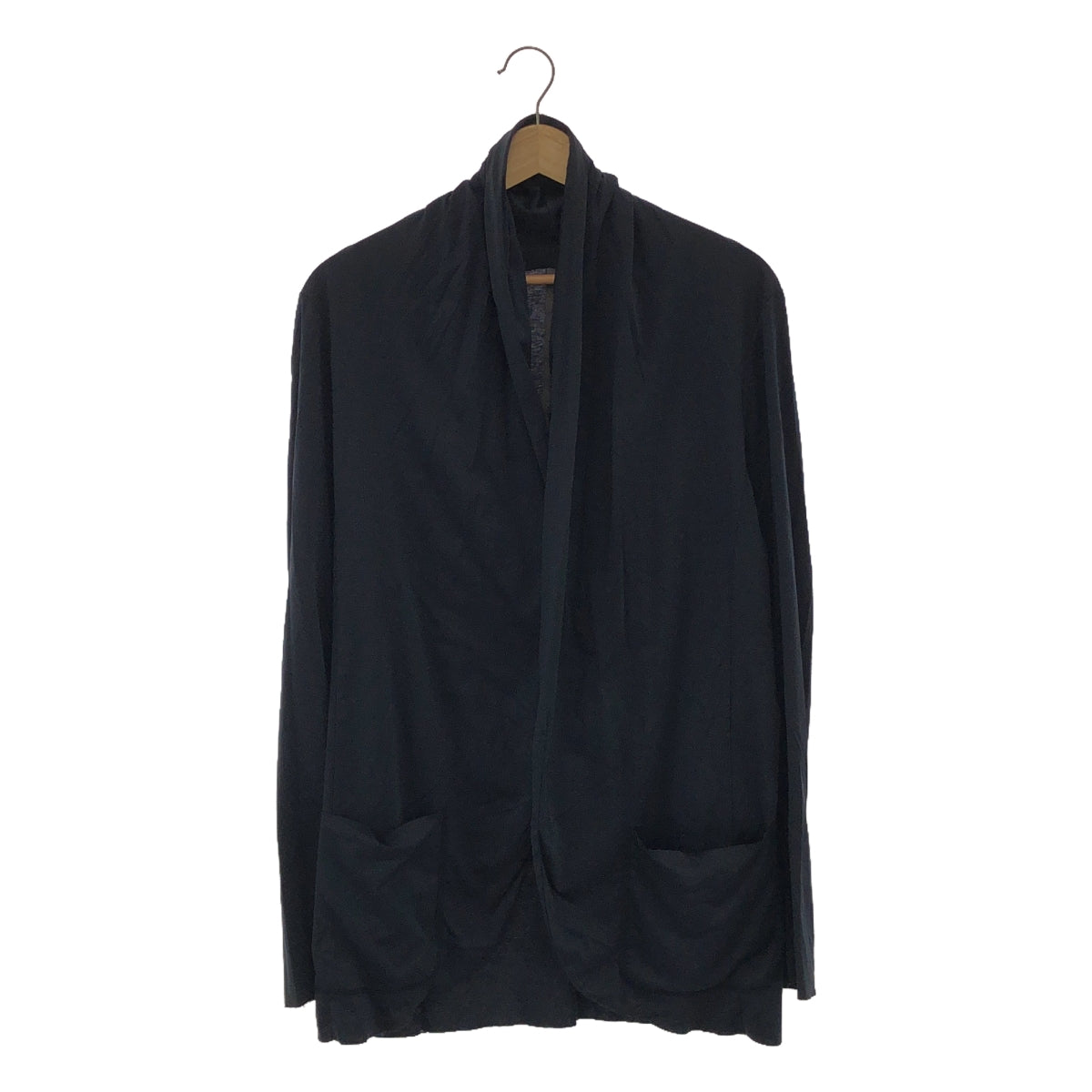 KAZUYUKI KUMAGAI ATTACHMENT | High gauge smooth long cardigan | 2 | Navy | Men's