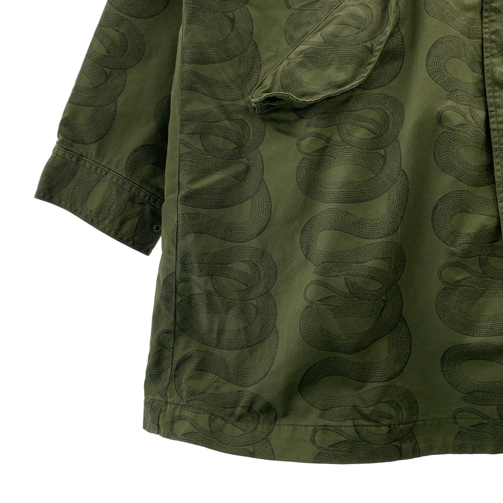 HYSTERIC GLAMOUR / 히스테릭 글래머 | SNAKE LOOP 무늬 후드 코트 / 유니섹스 | F | 남성