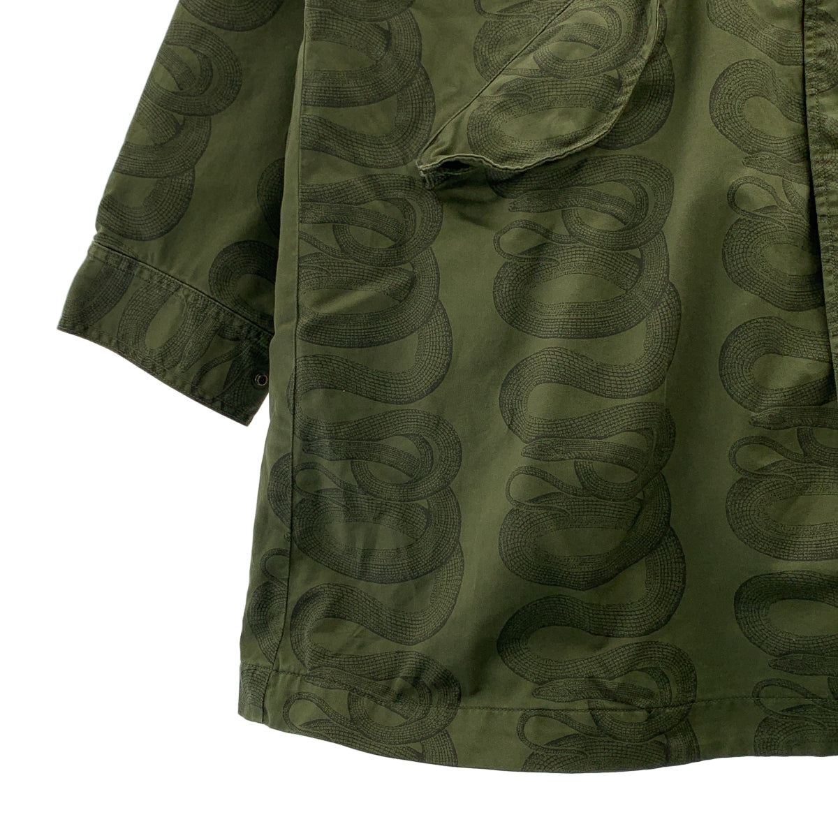 HYSTERIC GLAMOUR / 히스테릭 글래머 | SNAKE LOOP 무늬 후드 코트 / 유니섹스 | F | 남성