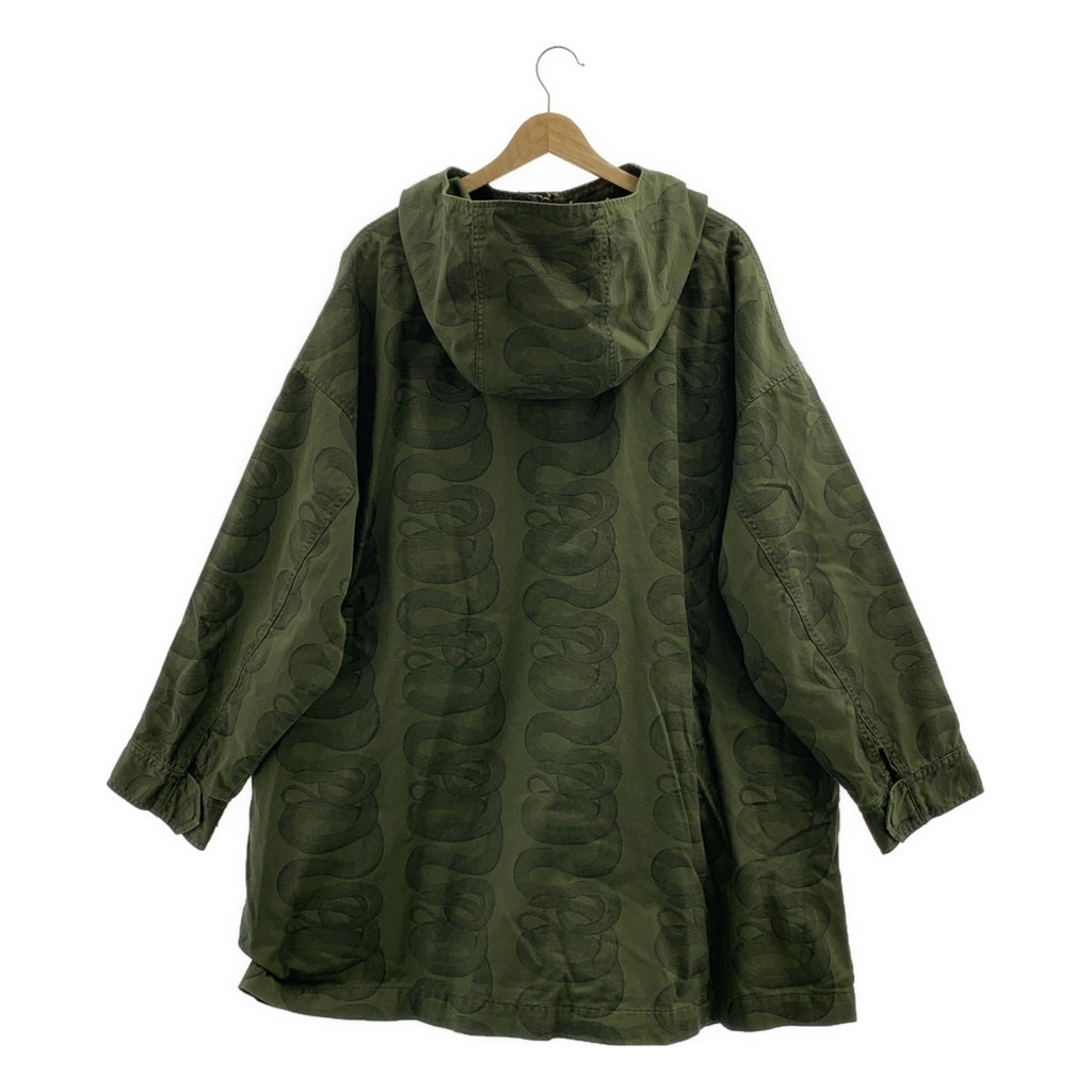 HYSTERIC GLAMOUR / 히스테릭 글래머 | SNAKE LOOP 무늬 후드 코트 / 유니섹스 | F | 남성