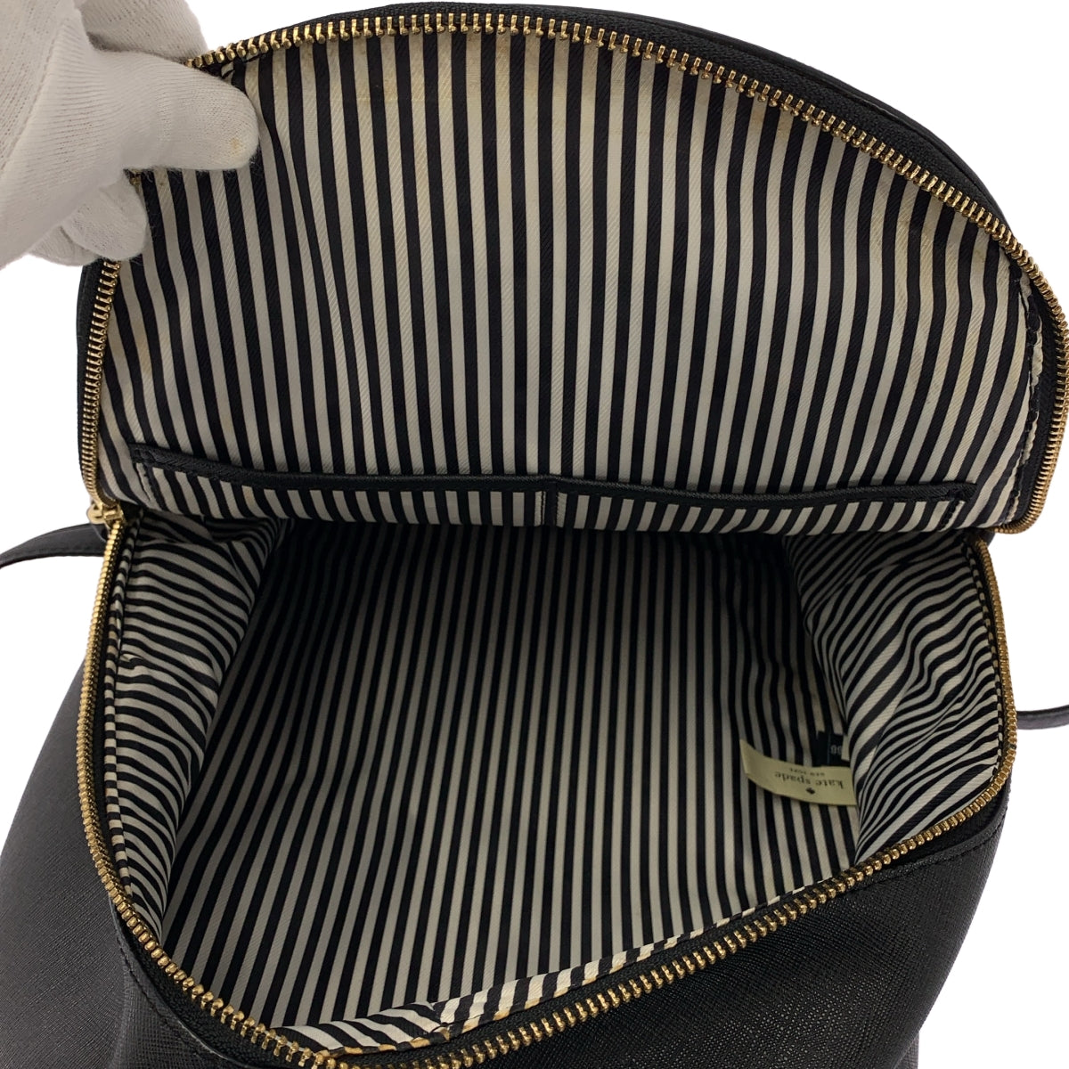 KATE SPADE / 케이트 스페이드 | 가죽 배낭 | 블랙 | 여성