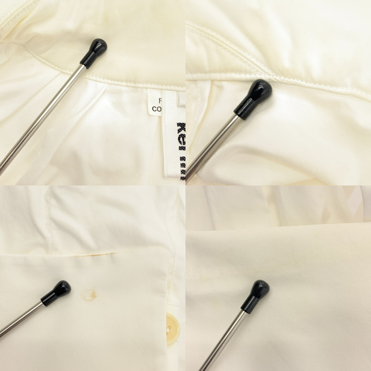 noir kei ninomiya / 느와르 케이니노미야 | 2022AW | 퍼프 컬러 비대칭 변형 셔츠 원피스 | S |