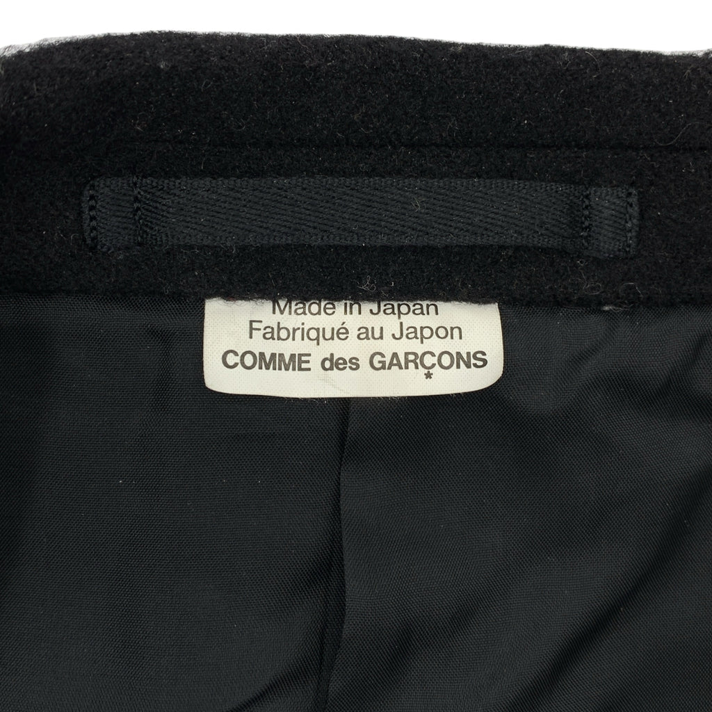 COMME des GARCONS HOMME PLUS / コムデギャルソンオムプリュス | 2024AW / AD2024 | JACKET WITH MANY BUTTON メニーボタン ポリエステル チェスターコート | M | ブラック | メンズ
