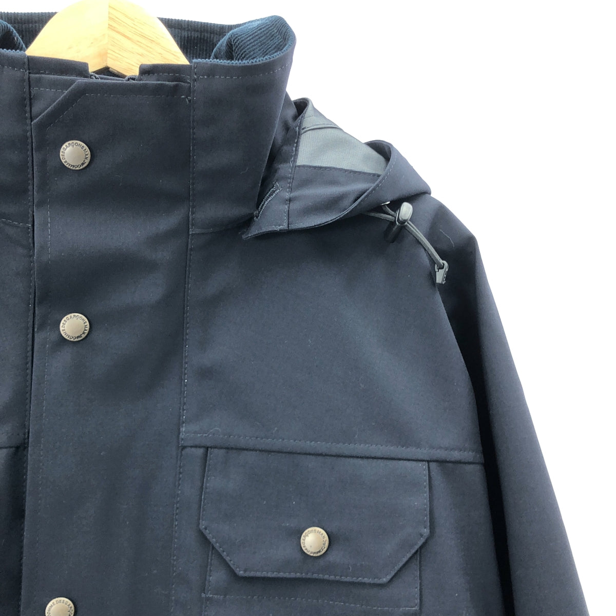 [近乎全新] JUNYAWATANABE COMME des GARÇONS MAN | 2018 秋冬 | 消防員反光超大山地夾克 | XS 碼 | 海軍藍 | 男款