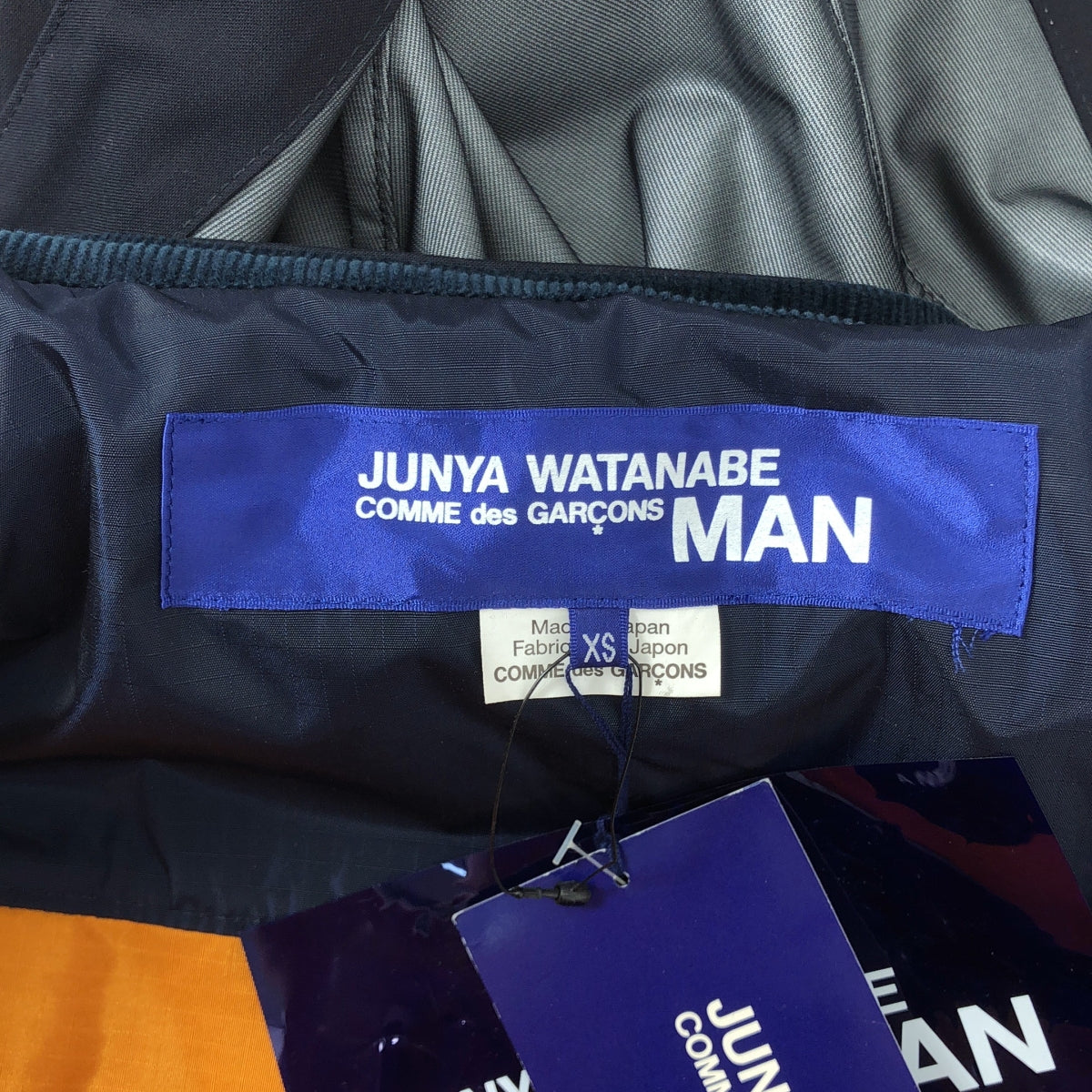 【美品】  JUNYAWATANABE COMMEdesGARCONS MAN / ジュンヤワタナベマン | 2018AW | ファイヤーマン リフレクター オーバーサイズ マウンテン ジャケット | XS | ネイビー | メンズ