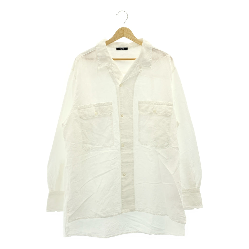 YLEVE / 일레브 | COTTON RAMY BROAD SH 코튼 라미 브로드 셔츠 | 5 | 남성